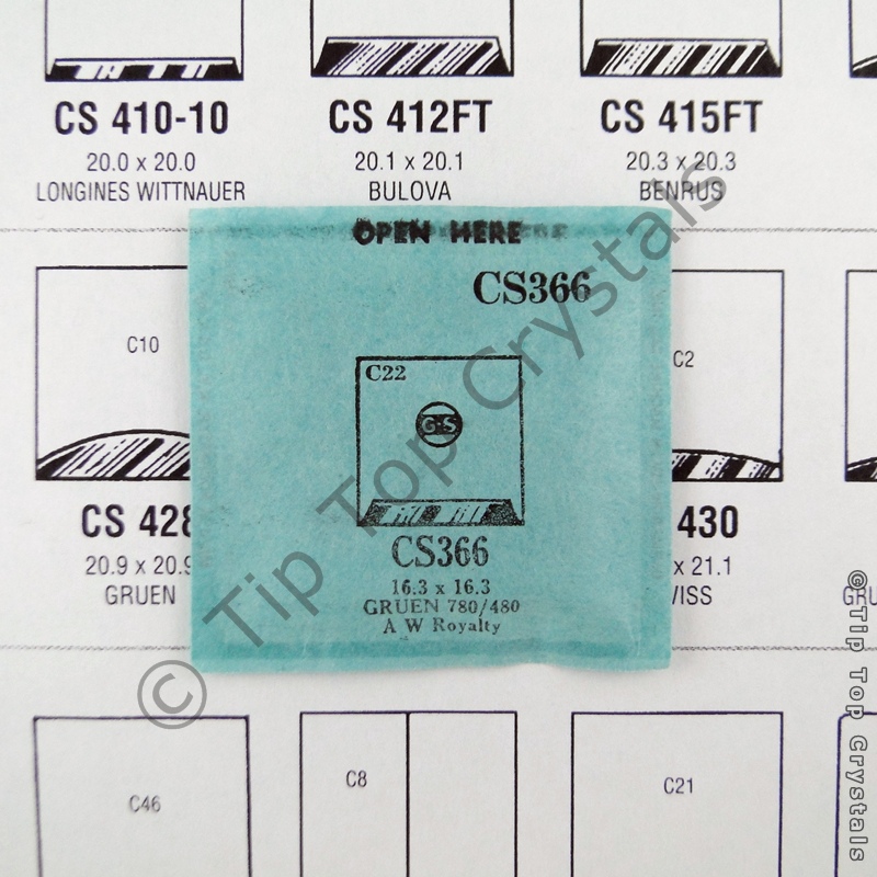 GS CS366 Watch Crystal - Click Image to Close