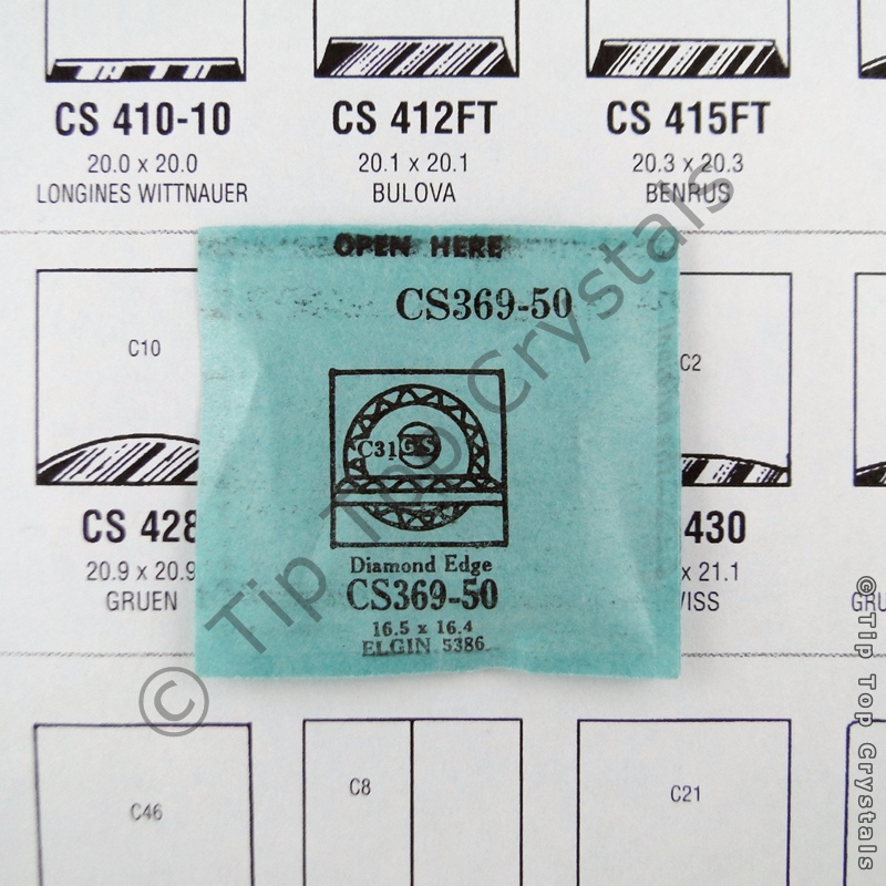 GS CS369-50 Watch Crystal - Click Image to Close