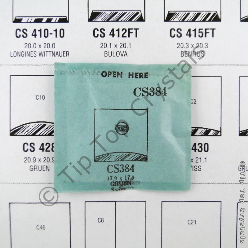 GS CS384 Watch Crystal - Click Image to Close