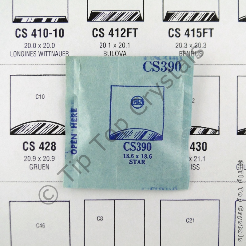 GS CS390 Watch Crystal - Click Image to Close