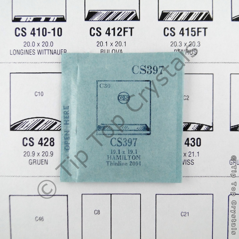 GS CS397 Watch Crystal - Click Image to Close