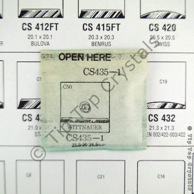 GS CS435-1 Watch Crystal - Click Image to Close