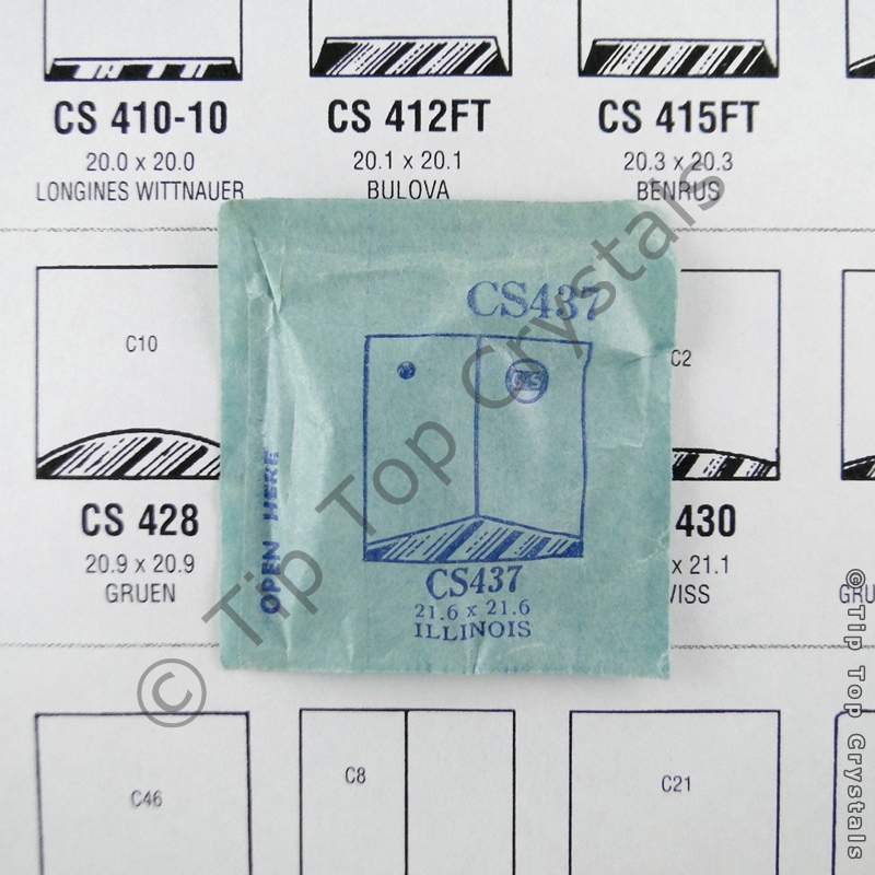 GS CS437 Watch Crystal - Click Image to Close