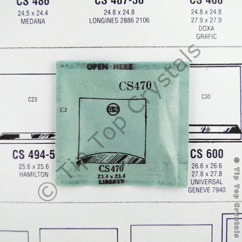 GS CS470 Watch Crystal - Click Image to Close