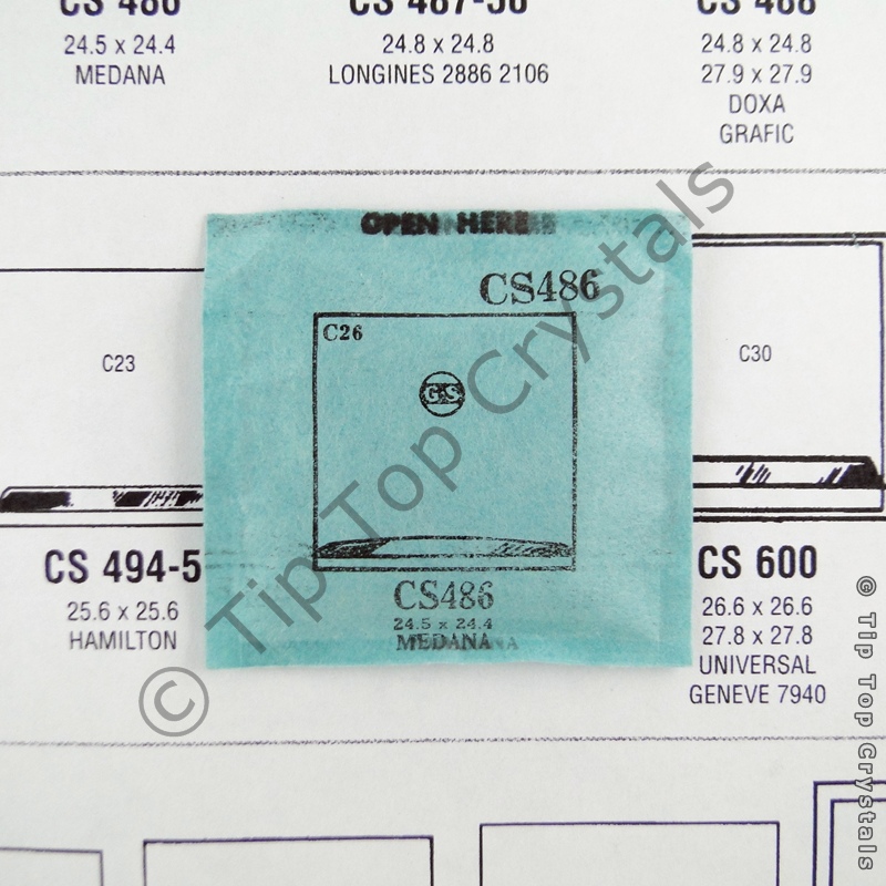 GS CS486 Watch Crystal - Click Image to Close