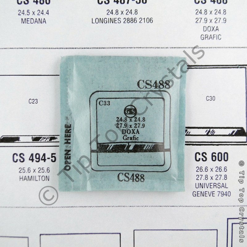 GS CS488 Watch Crystal - Click Image to Close