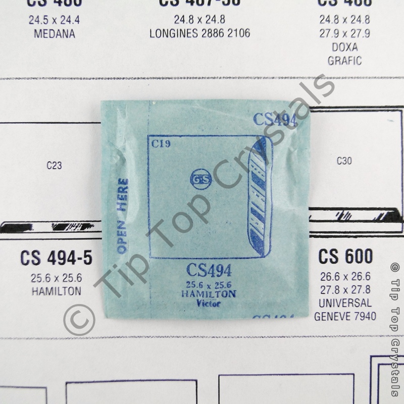 GS CS494 Watch Crystal - Click Image to Close