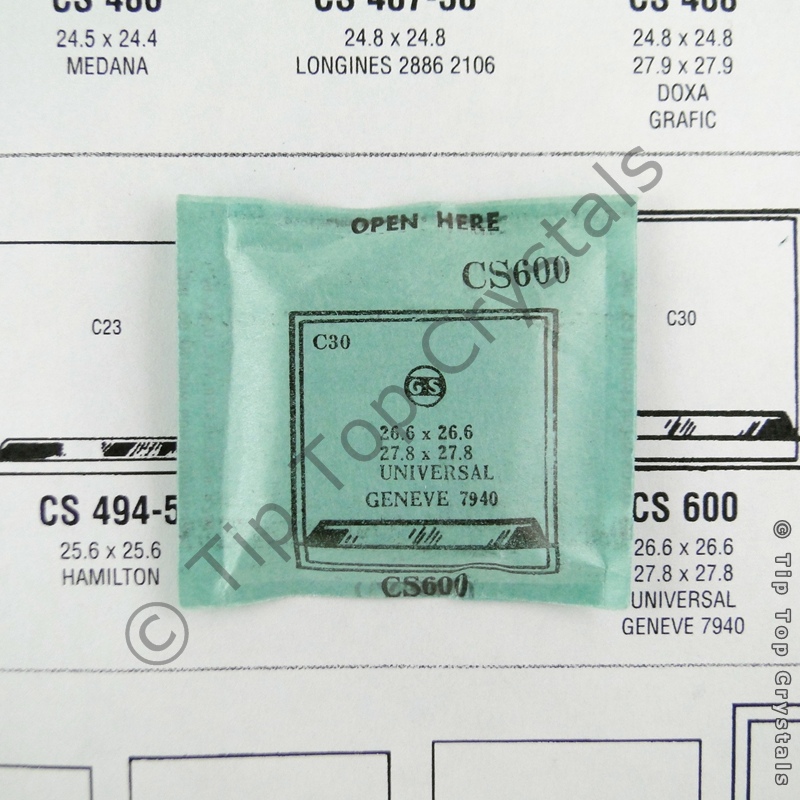 GS CS600 Watch Crystal - Click Image to Close