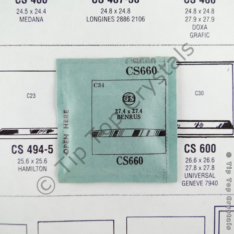 GS CS660 Watch Crystal - Click Image to Close