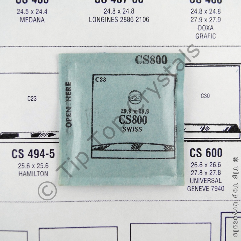 GS CS800 Watch Crystal - Click Image to Close