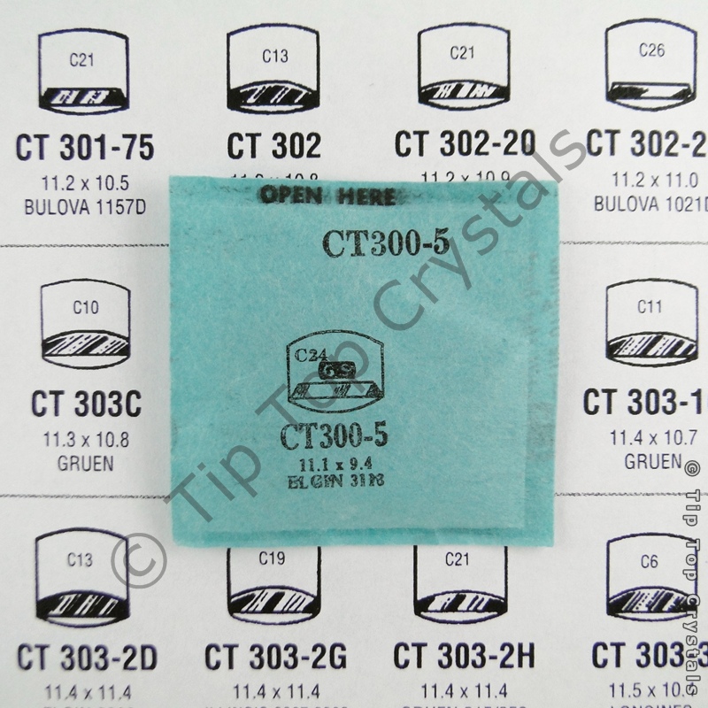 GS CT300-5 Watch Crystal - Click Image to Close