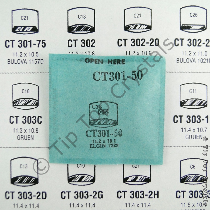 GS CT301-50 Watch Crystal - Click Image to Close