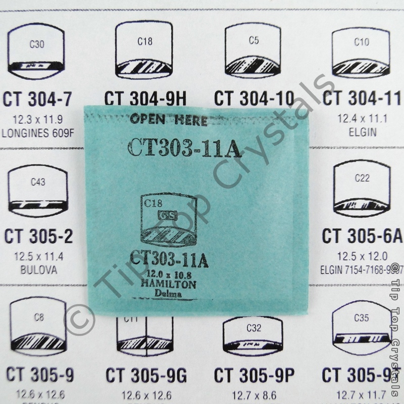 GS CT303-11A Watch Crystal - Click Image to Close