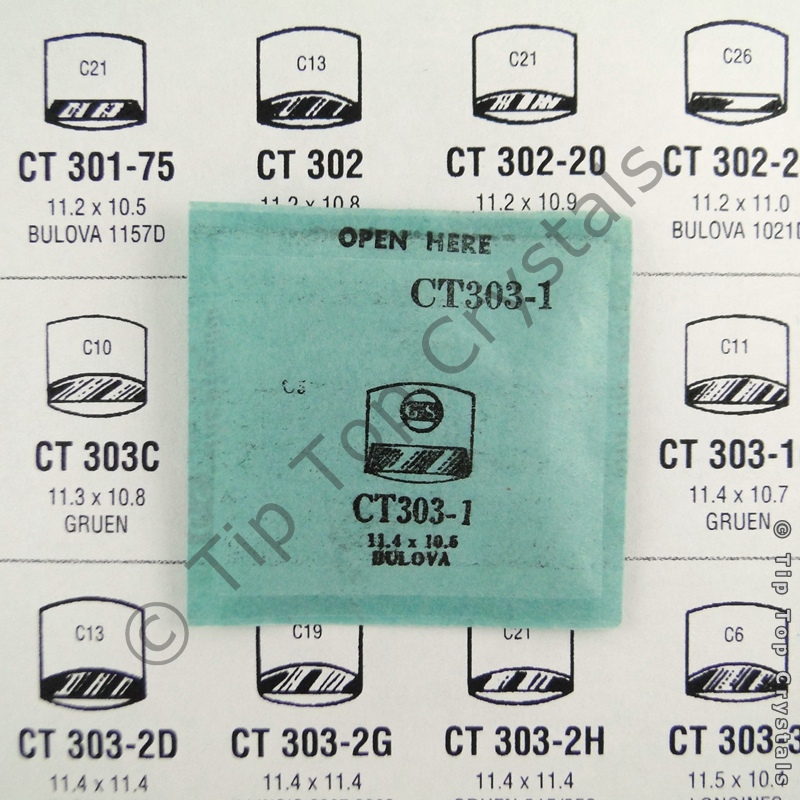 GS CT303-1 Watch Crystal - Click Image to Close