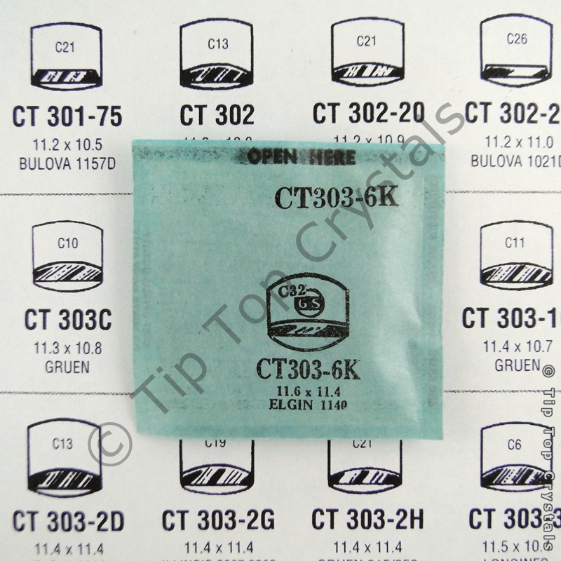 GS CT303-6K Watch Crystal - Click Image to Close