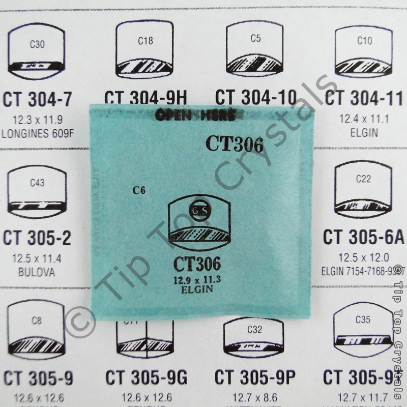 GS CT306 Watch Crystal - Click Image to Close