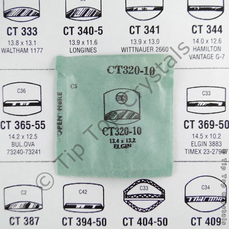 GS CT320-10 Watch Crystal - Click Image to Close