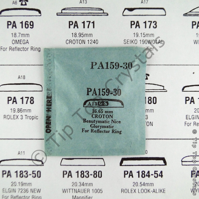 GS PA159-30 Watch Crystal - Click Image to Close