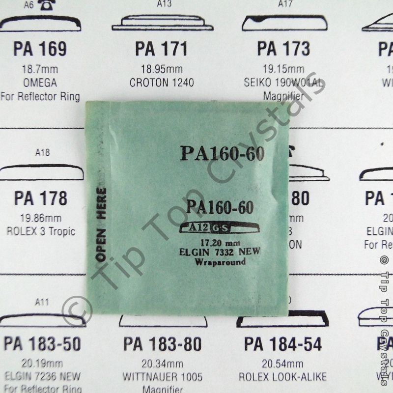 GS PA160-60 Watch Crystal - Click Image to Close