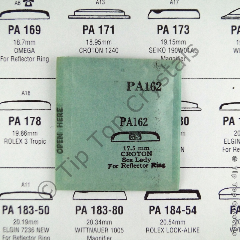 GS PA162 Watch Crystal - Click Image to Close