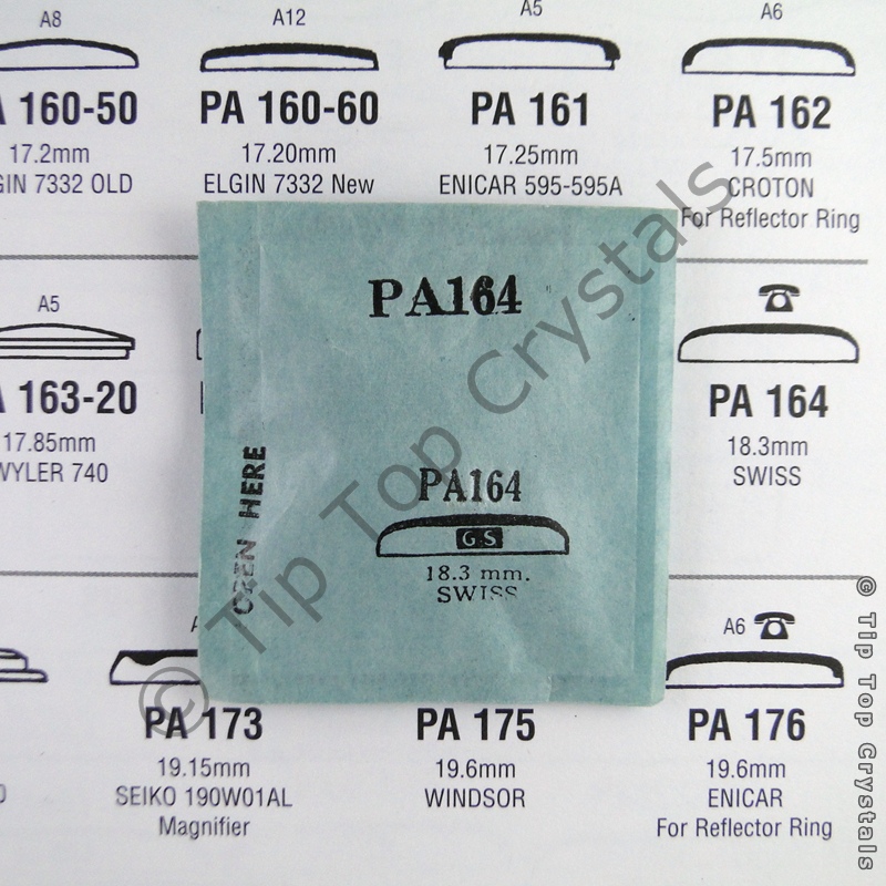 GS PA164 Watch Crystal - Click Image to Close