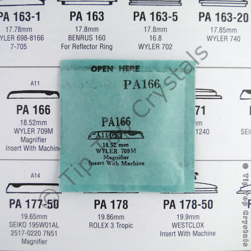 GS PA166 Watch Crystal - Click Image to Close