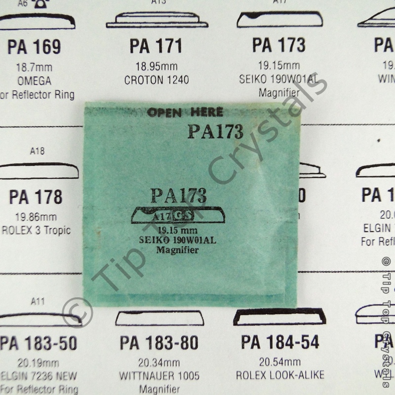 GS PA173 Watch Crystal - Click Image to Close
