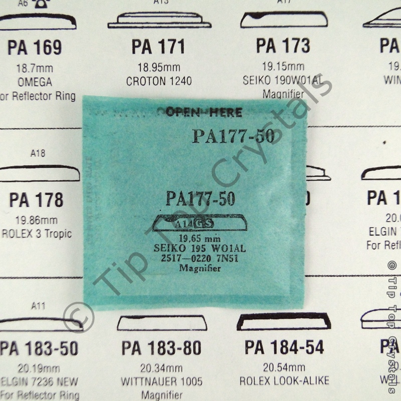 GS PA177-50 Watch Crystal - Click Image to Close