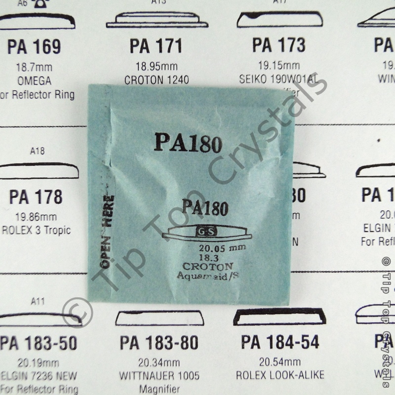 GS PA180 Watch Crystal - Click Image to Close