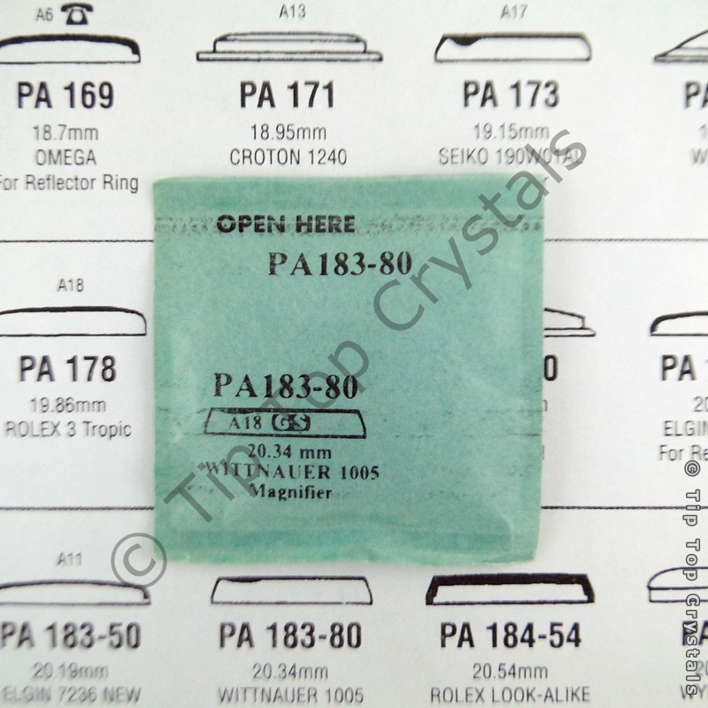 GS PA183-80 Watch Crystal - Click Image to Close