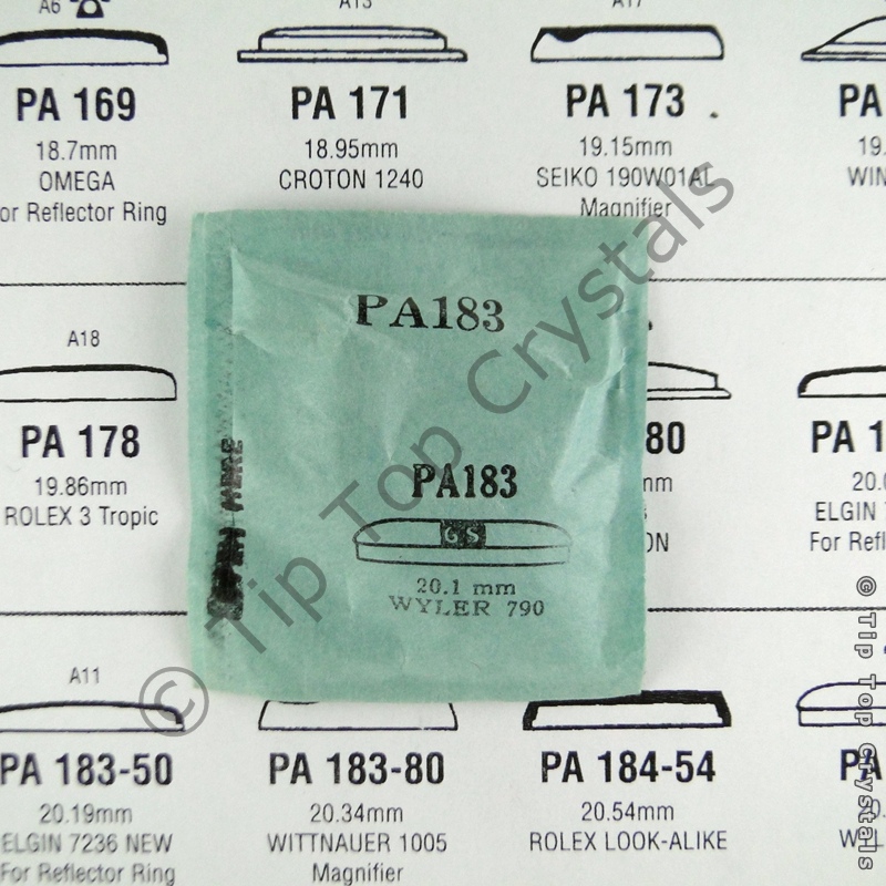 GS PA183 Watch Crystal - Click Image to Close
