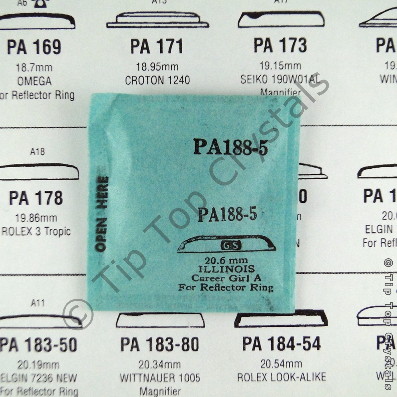 GS PA188-5 Watch Crystal - Click Image to Close