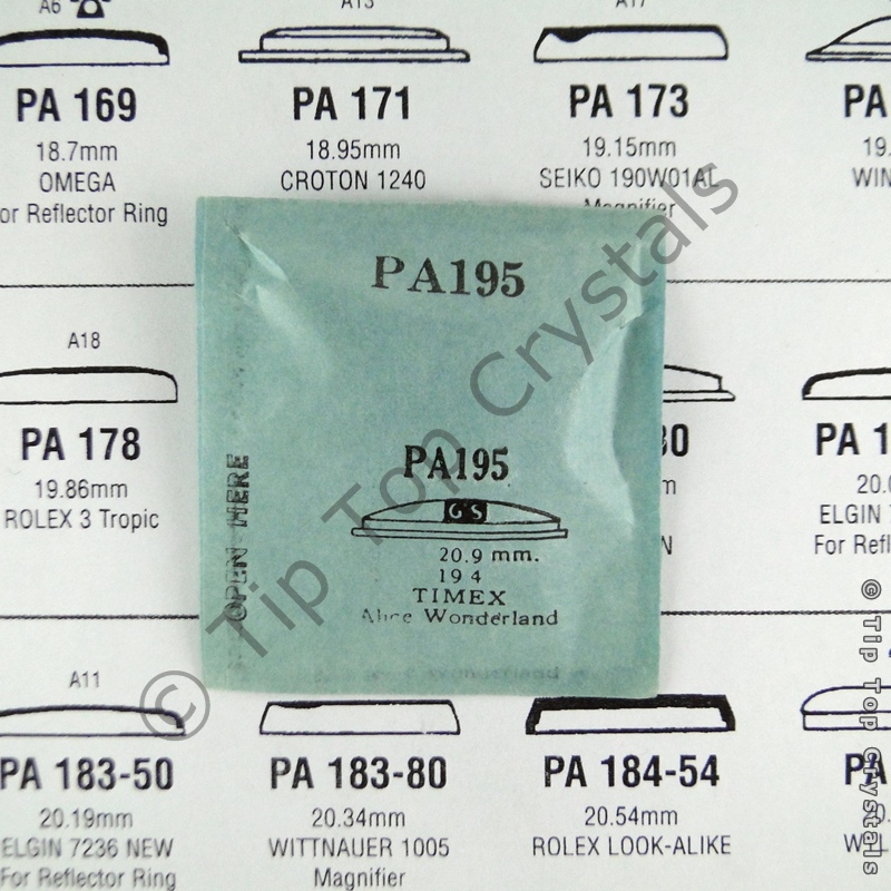 GS PA195 Watch Crystal - Click Image to Close