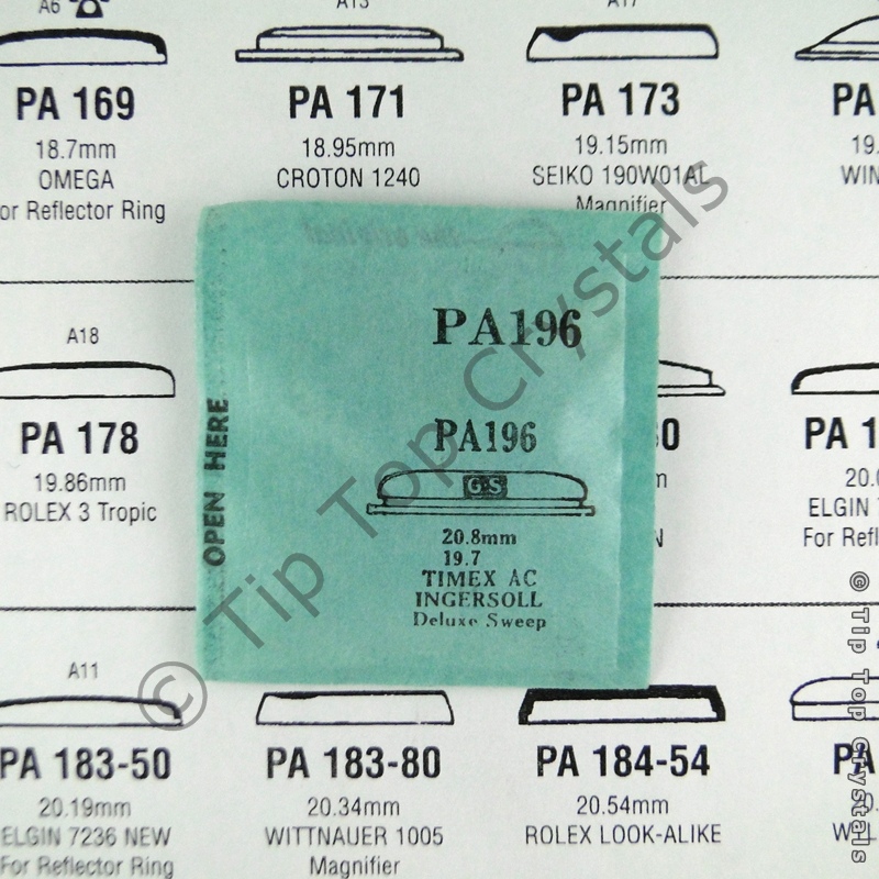 GS PA196 Watch Crystal - Click Image to Close