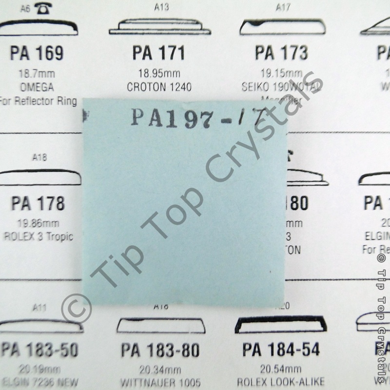 GS PA197-17 Watch Crystal - Click Image to Close