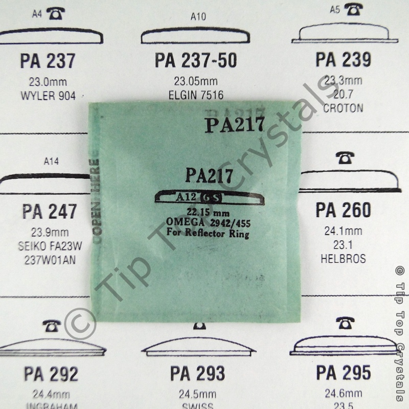 GS PA217 Watch Crystal - Click Image to Close