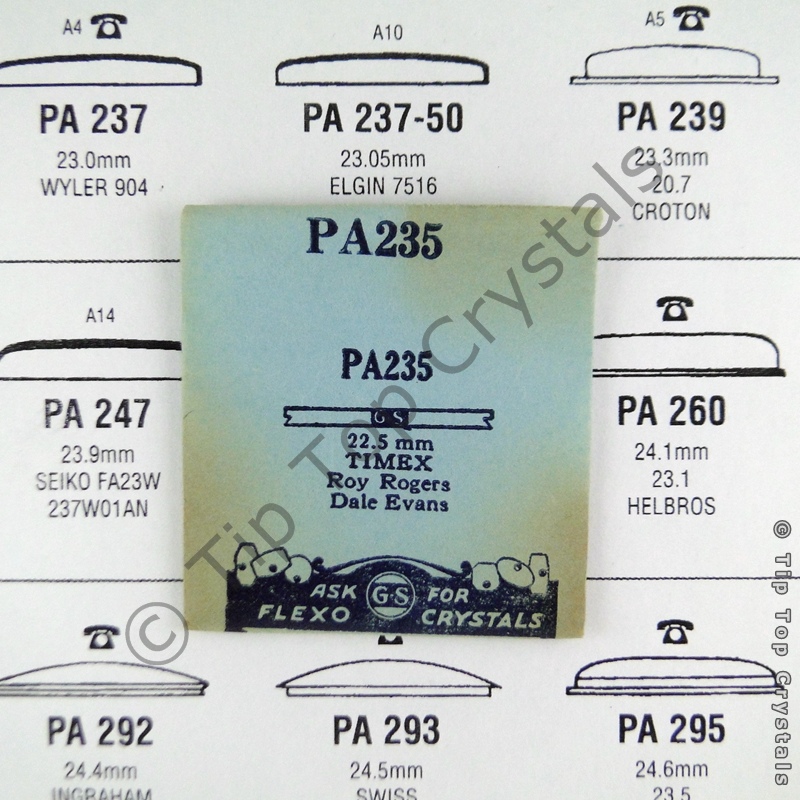 GS PA235 Watch Crystal - Click Image to Close