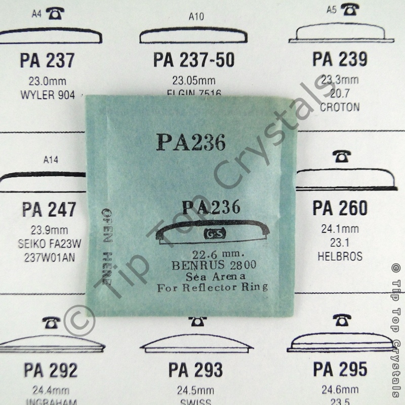 GS PA236 Watch Crystal - Click Image to Close