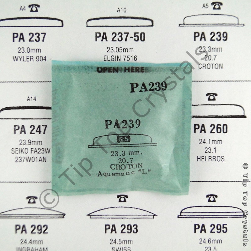 GS PA239 Watch Crystal - Click Image to Close
