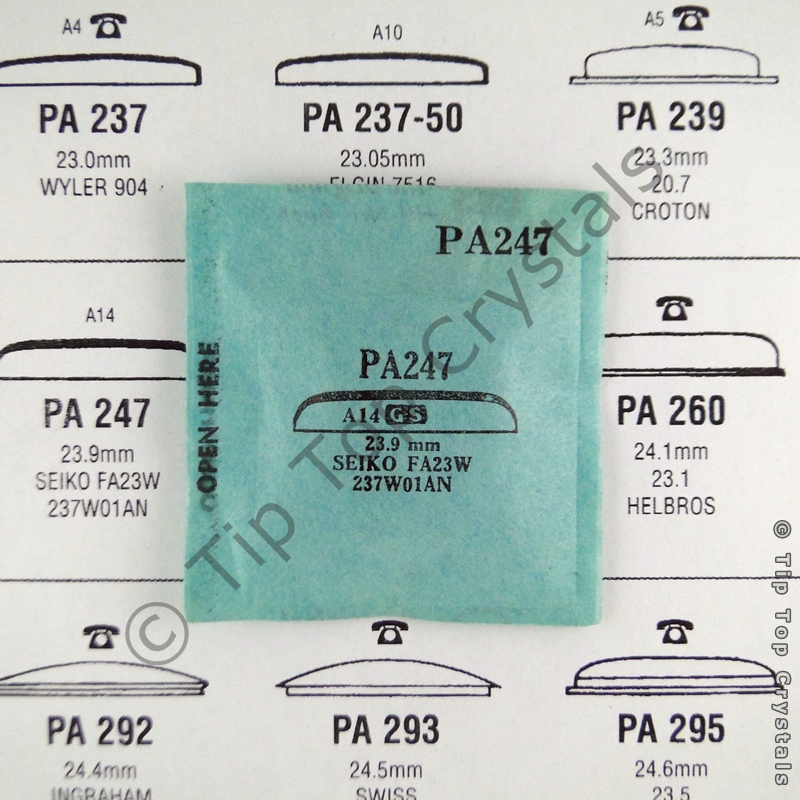 GS PA247 Watch Crystal - Click Image to Close