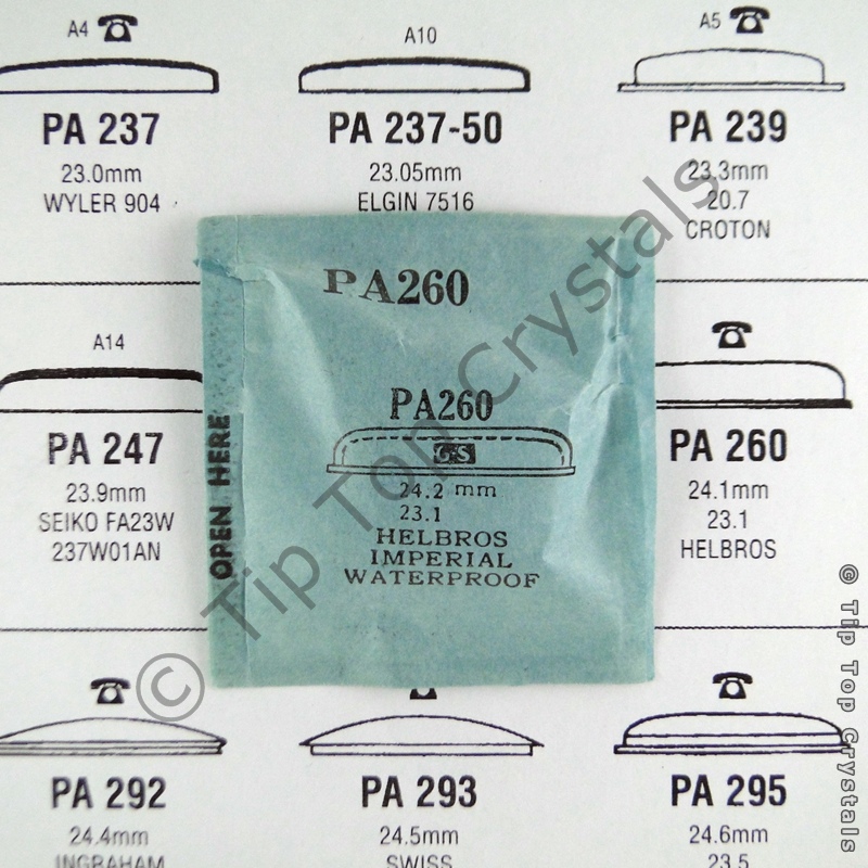 GS PA260 Watch Crystal - Click Image to Close