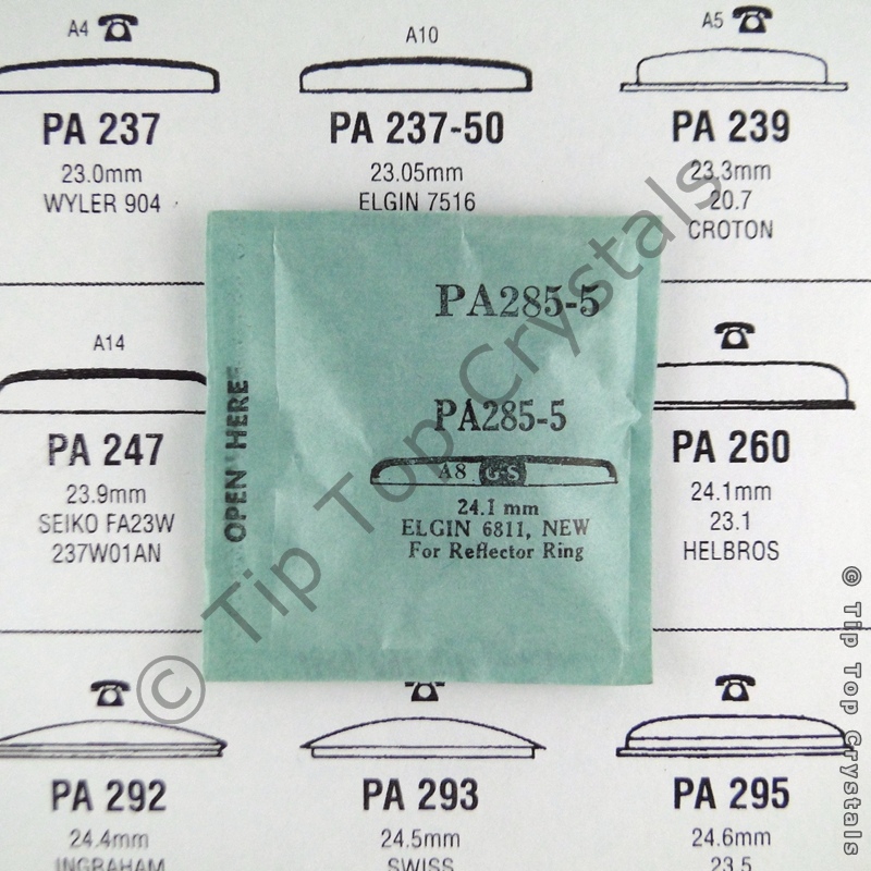 GS PA285-5 Watch Crystal - Click Image to Close