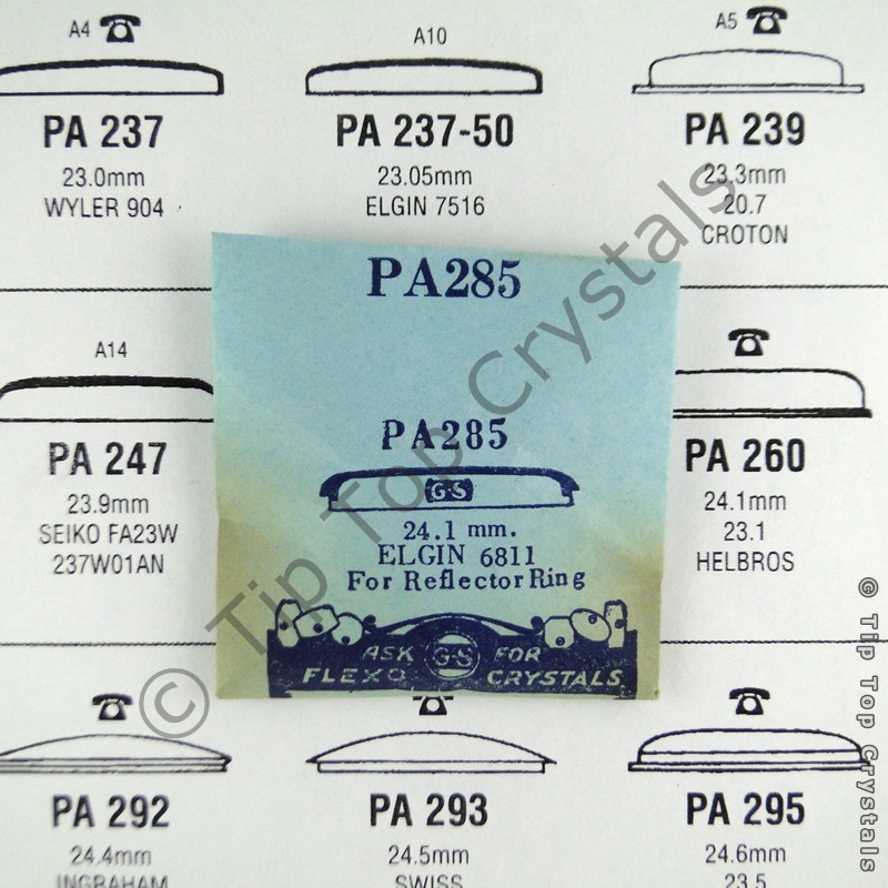 GS PA285 Watch Crystal - Click Image to Close