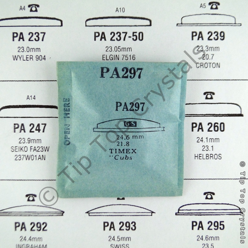 GS PA297 Watch Crystal - Click Image to Close