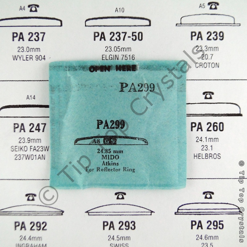 GS PA299 Watch Crystal - Click Image to Close