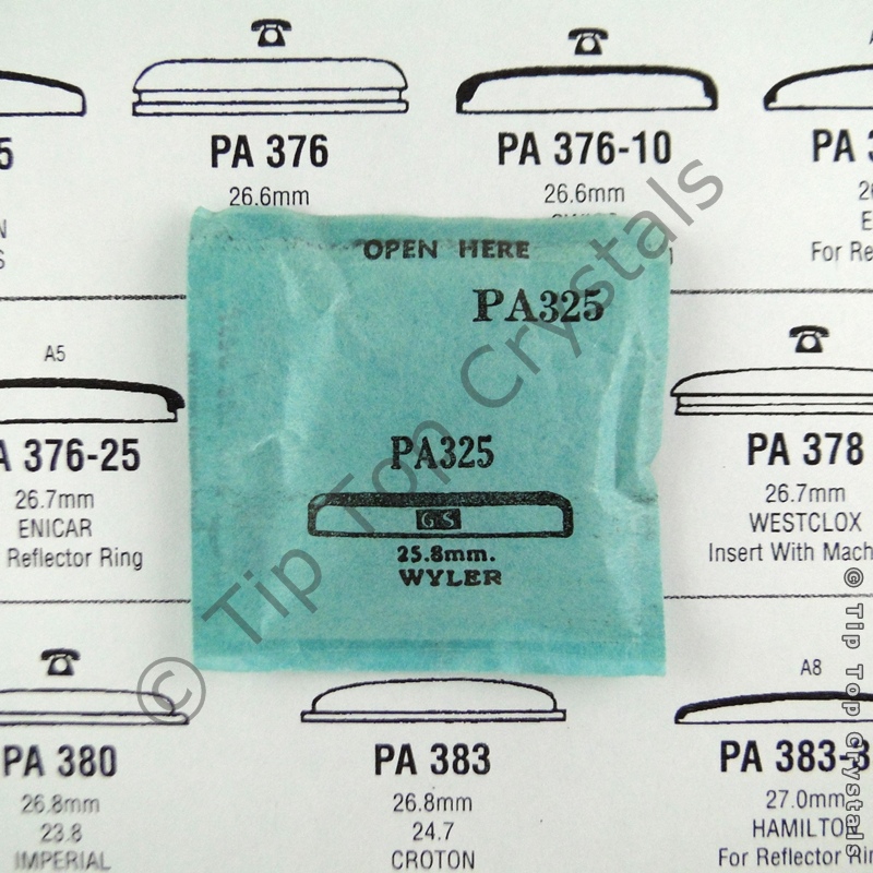 GS PA325 Watch Crystal - Click Image to Close