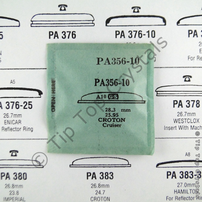 GS PA356-10 Watch Crystal - Click Image to Close