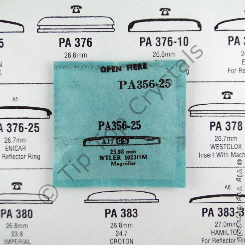 GS PA356-25 Watch Crystal - Click Image to Close
