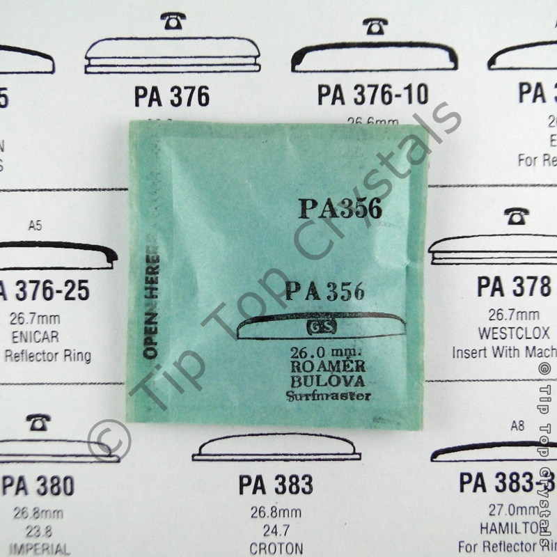 GS PA356 Watch Crystal - Click Image to Close