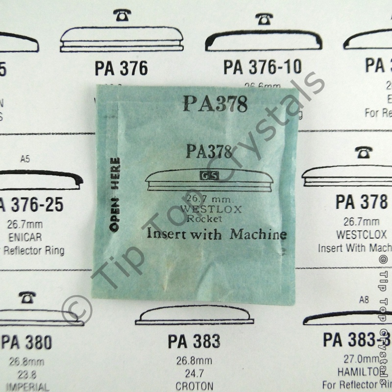 GS PA378 Watch Crystal - Click Image to Close